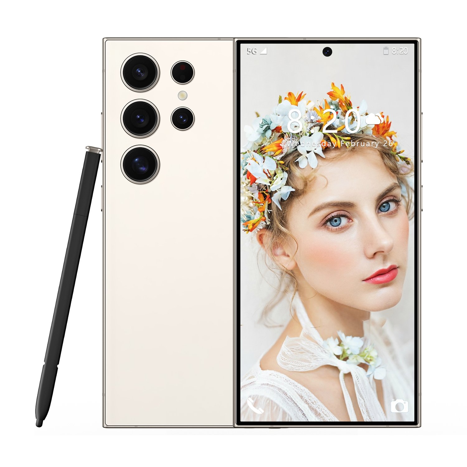 In Stock Original S24 Ultra Hot Selling Android Smartphone Support ChatGPT Drop Ship 64GB 7.3inch Full Screen Phone with Stylus